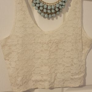 Lace crop top